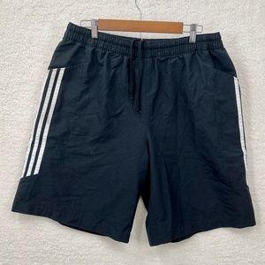 Vintage Adidas 10” Shorts Black & White Men’s Size Large